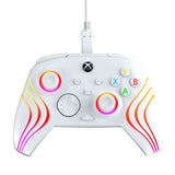 Manette filaire - Afterglow Wave - Nintendo Switch et Switch OLED - PDP - Éclairage LED - Blanc