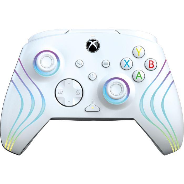 Manette filaire - Afterglow Wave - Nintendo Switch et Switch OLED - PDP - Éclairage LED - Blanc