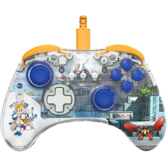 Manette filaire pour Nintendo Switch™ - PDP - Realmz Tails - Éclairage LED