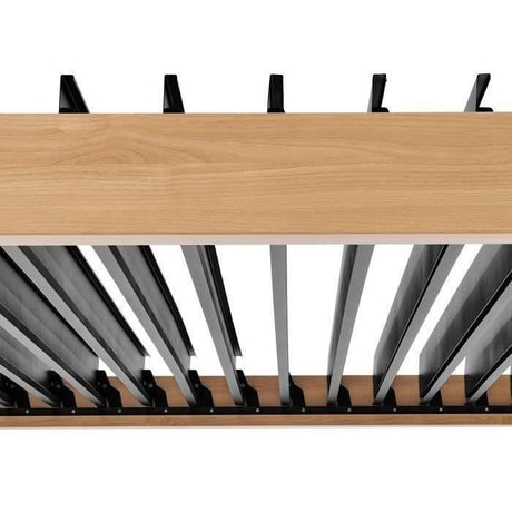 Pergola bioclimatique - GAYA - Structure en aluminium et en acier - Aspect Bois - 3 x 3 m