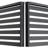 Persienne aluminium pour pergola - GAYA - Compatible PERGOLAGAYA - Gris - 229 x 93 cm