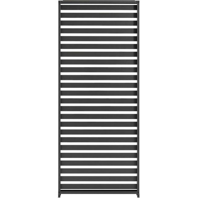 Persienne aluminium pour pergola - GAYA - Compatible PERGOLAGAYA - Gris - 229 x 93 cm