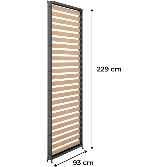 Persienne aluminium pour pergola - GAYA - Compatible PERGOLAGAYA - Gris et naturel - 229 x 93 cm