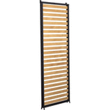 Persienne pour pergola - Aluminium - Gris et naturel - 229 x 93 cm