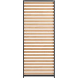 Persienne aluminium pour pergola - GAYA - Compatible PERGOLAGAYA - Gris et naturel - 229 x 93 cm