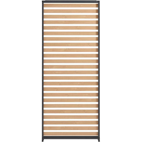 Persienne aluminium pour pergola - GAYA - Compatible PERGOLAGAYA - Gris et naturel - 229 x 93 cm