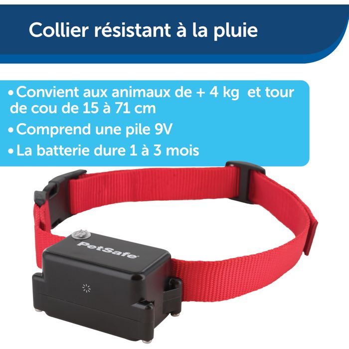 PetSafe - Systeme de Clôture Anti-Fugue pour Chien avec 150 metres de fil - 5 niveaux réglables de stimulation statique