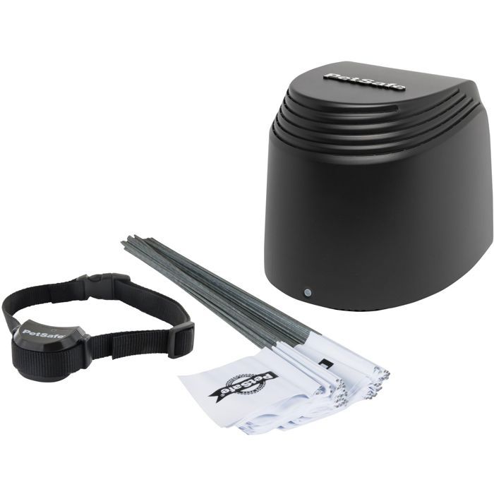 PetSafe - Clôture Anti-fugue Sans Fil Portable et électrique pour Chien Stay & Play avec Collier Anti-Fugue, Rechargeable,Portée 64m