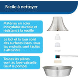 Fontaine pour Animaux - PETSAFE - SEASIDE - Inoxydable - 1,8 L - Silencieuse - Eau filtrée