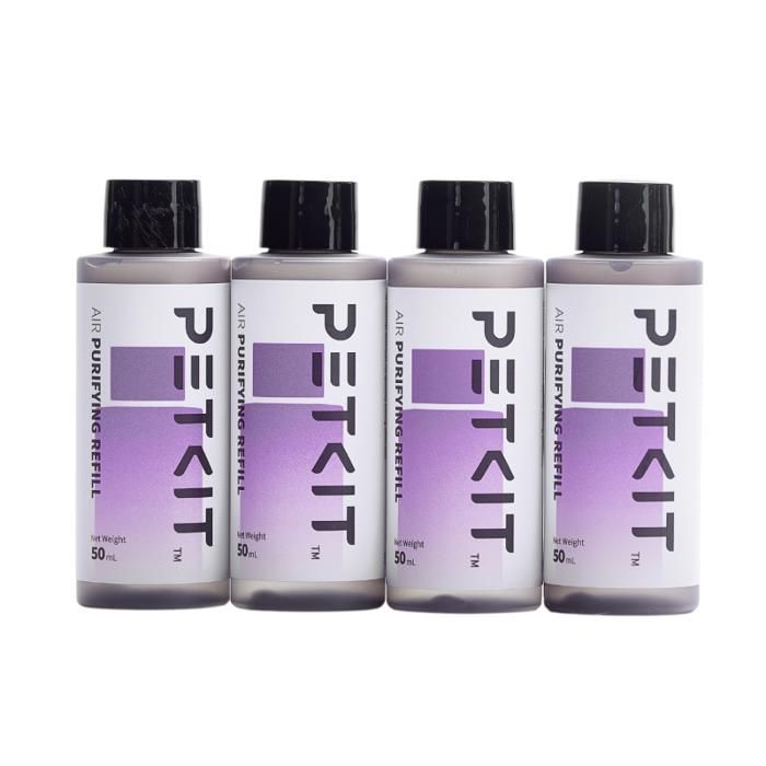 Lot de 4 recharges purifiantes - PETKIT - Pour litiere automatique - 50 ml