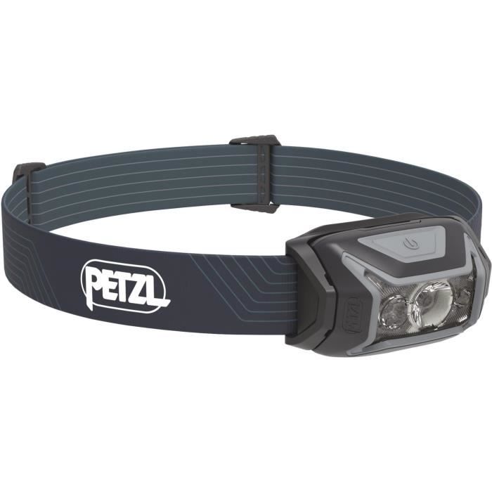 Lampe frontale - PETZL - ACTIK - 450 lumens - 3 piles AAA/LR03 incluses - Gris