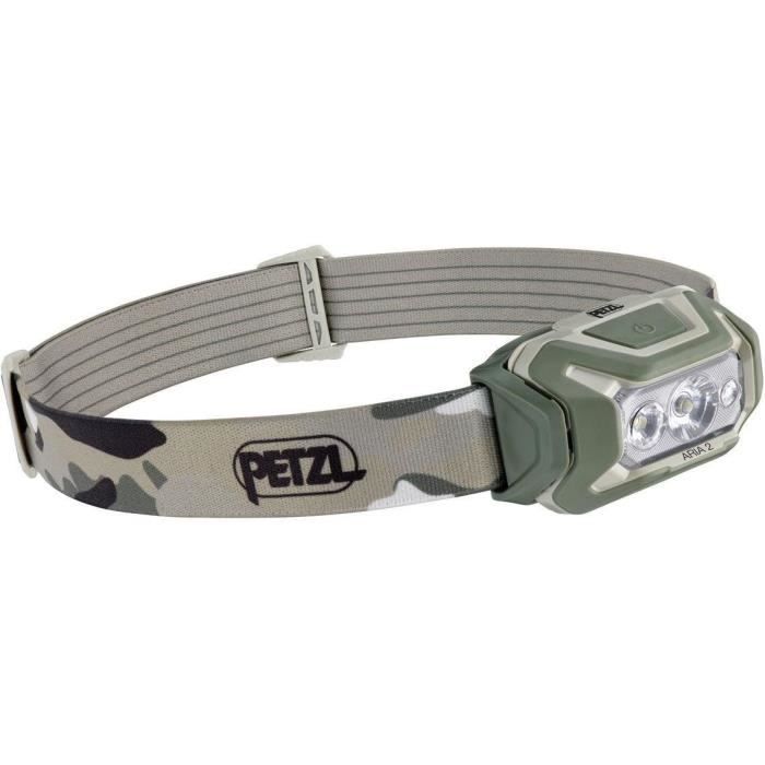 Lampe frontale étanche PETZL ARIA 2 450 lumens 3 piles incluses Camo