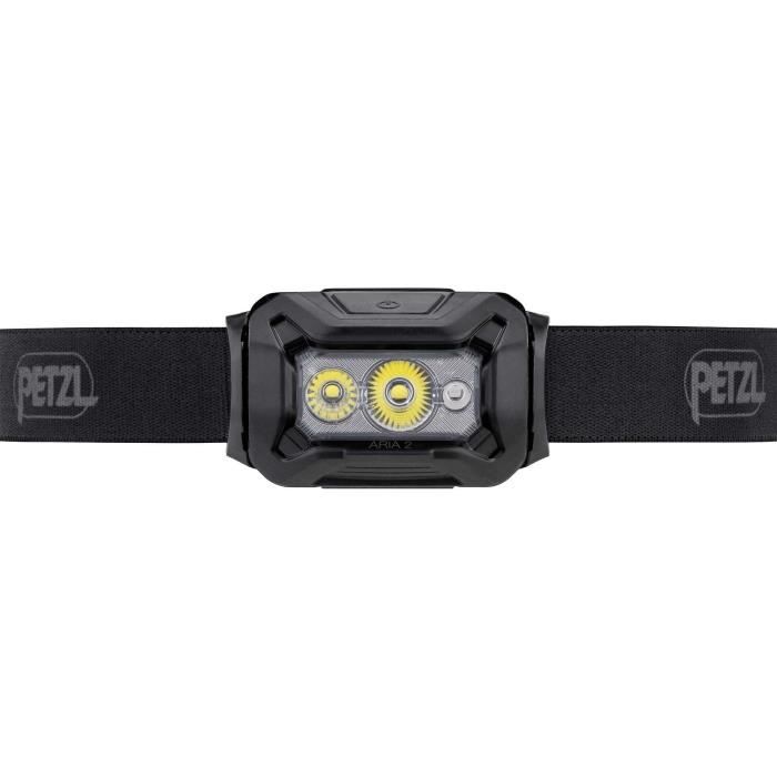 Lampe frontale Ètanche - PETZL - ARIA 2 - 450 lumens - 3 piles AAA/LR03 incluses - Noir