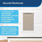 PetSafe - Chatiere Staywell Résistante en Aluminium pour gros Chien , avec Systeme de Verrouillage, Robuste, Isolante - taille XL