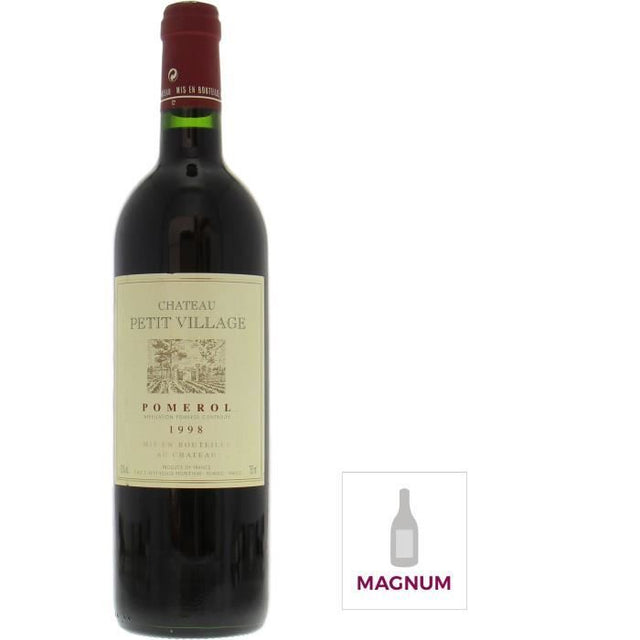 Magnum Château Petit Village 1998 Pomerol - Vin rouge de Bordeaux