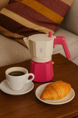 Cafetiere italienne - PEZZETTI - FUTUREXPRESS - Aluminium - 6 tasses - Fuschia