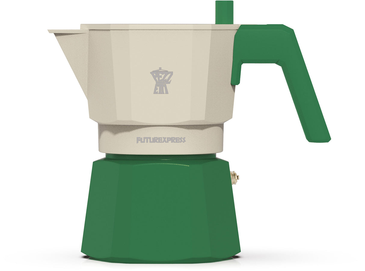 Cafetiere italienne - PEZZETTI - FUTUREXPRESS - Aluminium - 3 tasses - Vert