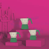 Cafetiere italienne - PEZZETTI - FUTUREXPRESS - Aluminium - 6 tasses - Vert