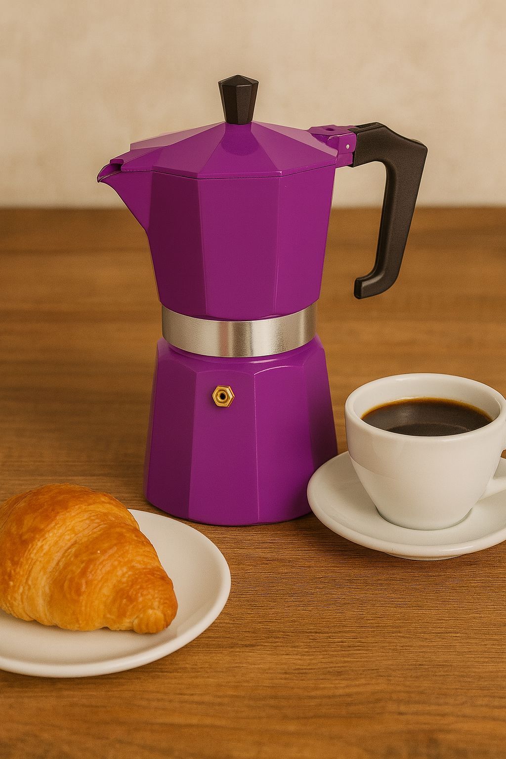 Cafetiere italienne - PEZZETTI - ITALEXPRESS - Aluminium - 6 tasses - Lila