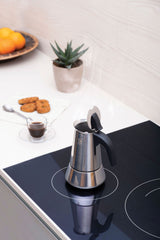 Cafetiere italienne - PEZZETTI - STEELEXPRESS - Acier inoxydable - 10 tasses - Tous feux dont induction - Argent
