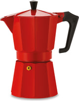 Cafetiere italienne - PEZZETTI - ITALEXPRESS - Aluminium - 6 tasses - Rouge