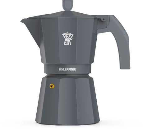 Cafetiere italienne - PEZZETTI - ITALEXPRESS - Aluminium - 3 tasses - Bleu