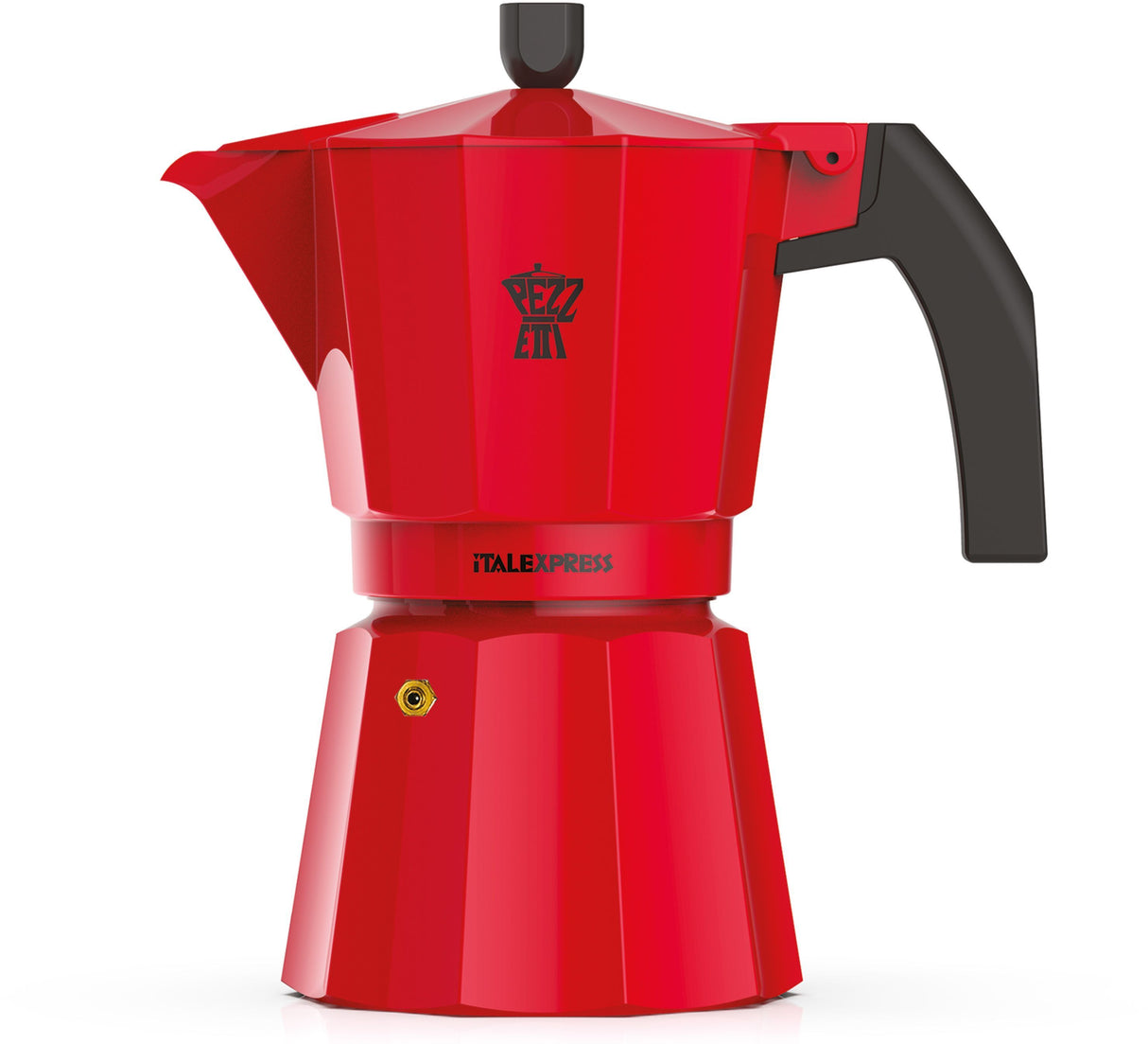 Cafetiere italienne - PEZZETTI - ITALEXPRESS - Aluminium - 6 tasses - Rouge