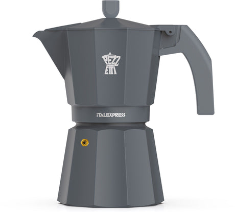 Cafetiere italienne - PEZZETTI - ITALEXPRESS - Aluminium - 6 tasses - Bleu
