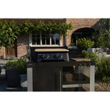 COOK'IN GARDEN Plancha gaz DUNE 60 - L 40 × l 47 × H 20cm - Surface de cuisson : L 131 × l 60 × H 103 - Métal + bambou
