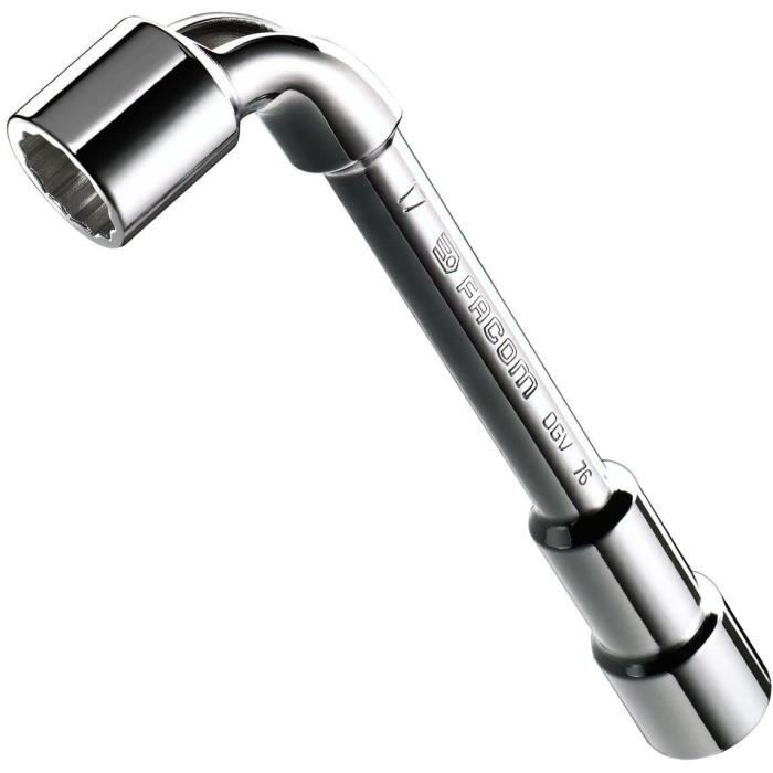 Coffret de 5 clés a pipe débouchées FACOM - 76.J5PB - 12 pans x 6 pans - Ouvertures de 8 a 17 mm - Profil OGV