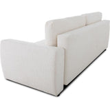 Canapé convertible - 3 places - PHARELL - Tissu Bouclette Beige - Coffre - 231 x 91 x 84 cm