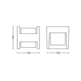 Applique murale - PHILIPS - Arbour - Éclairage extérieur - Lumiere blanche chaude - Étroit - IP44