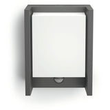 Applique murale - PHILIPS - Arbour - Lumiere blanche chaude - Avec capteur - Large - IP44