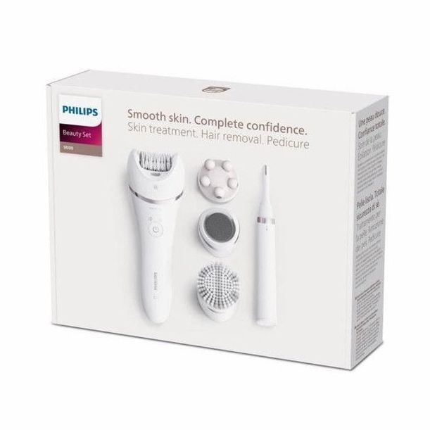 Épilateur électrique - Philips - BRE770/92 - 9 accessoires - 2 vitesses - Tete lavable