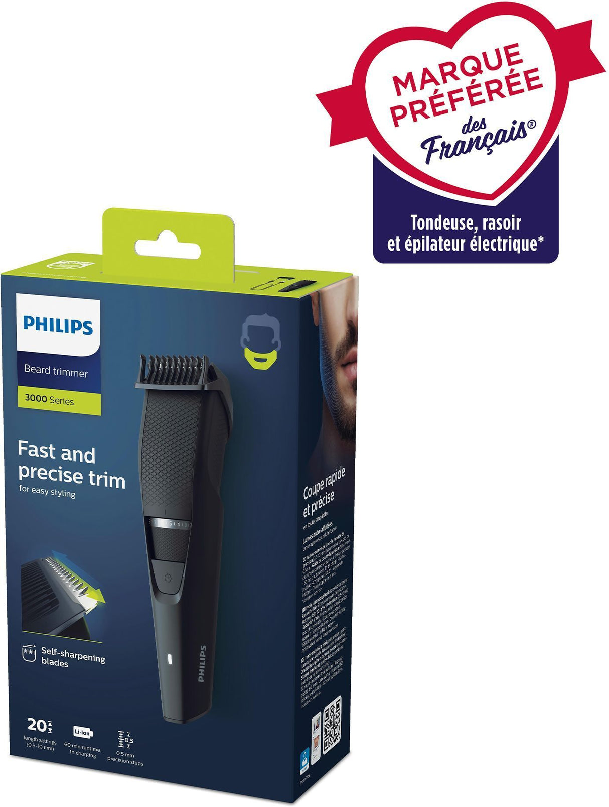 Tondeuse barbe - PHILIPS - BT3234/15 - Series 3000