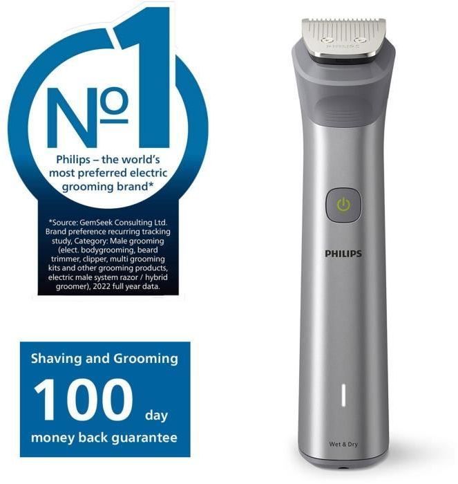 Tondeuse a cheveux - PHILIPS - MG5920/15 - Sans fil - Acier inoxydable - 10 accessoires inclus