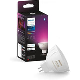 Ampoule connectée - PHILIPS HUE - MR16 - Lumiere blanche et colorée - Compatible bluetooth - Fonctionne avec App et voix