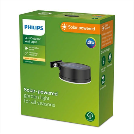 Applique murale - PHILIPS - Vynce - Rond solaire - Noir