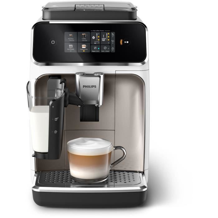 Machine a café a grain Expresso broyeur - PHILIPS - EP2333/40 - Serie 2300 - LatteGo - Blanche