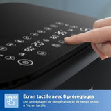 Friteuse sans huile - PHILIPS - NA351/00 - Airfryer Série 3000 double panier 9L - 8 préréglages - 2750W - Noir/Argent