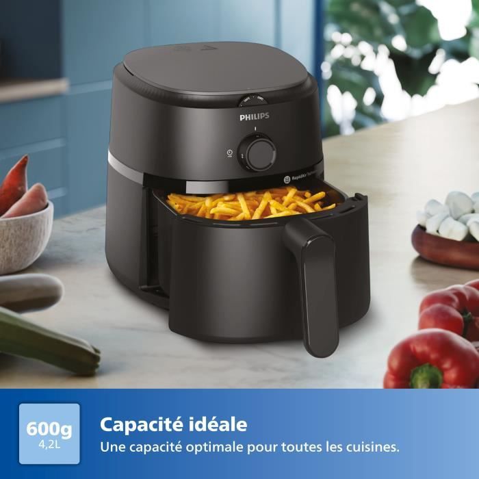 Friteuse sans huile - PHILIPS - NA120/00 - Airfryer Série 1000 4.2L - 12 modes de cuisson - 1500W - Noir