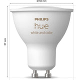 Ampoules LED connectées de marque PHILIPS, offrant une luminosité ajustable et une large gamme de couleurs.