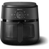 Friteuse sans huile - PHILIPS - NA230/00 - Airfryer Série 2000 6.2L - 13 modes de cuisson - fenetre de cuisson - 1500W - Noir
