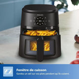 Friteuse sans huile - PHILIPS - NA220/00 - Airfryer Série 2000 4.2L - 13 modes de cuisson - fenetre de cuisson - 1500W - Noir