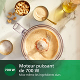 Robot de cuisine multifonction - PHILIPS - HR7320/00 - Série 3000 - 700W - bol de 2.1L - Blanc