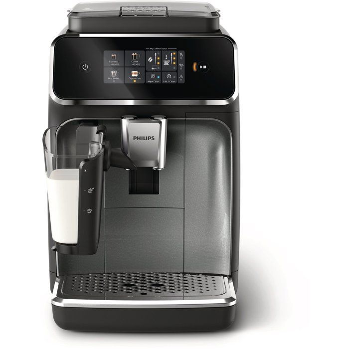 Machine a café Expresso broyeur - PHILIPS - EP2339/40 - Série 2300 - LatteGo - 4 recettes - Broyeur céramique - Noir panthere