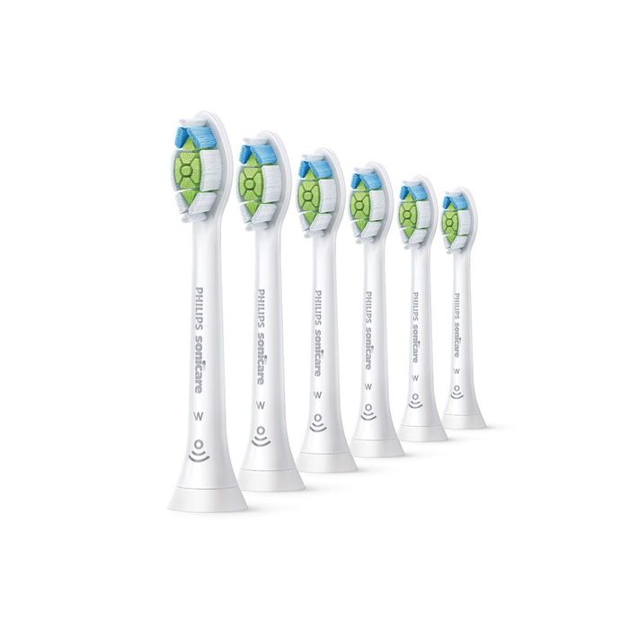 Brossette dentaire Philips Sonicare HX6066/87 Optimal White Lot de 6 Tetes de brosse a dents