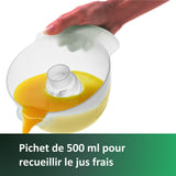 Presse-agrumes - PHILIPS - Daily HR2738/00 - Entierement démontable - Capacité 0,5L - Design Compact - Blanc