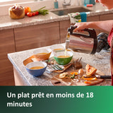 Blender chauffant pour soupe - PHILIPS - HR2203/80 - Série 3000 - 1000W - bol de 2L - Métal