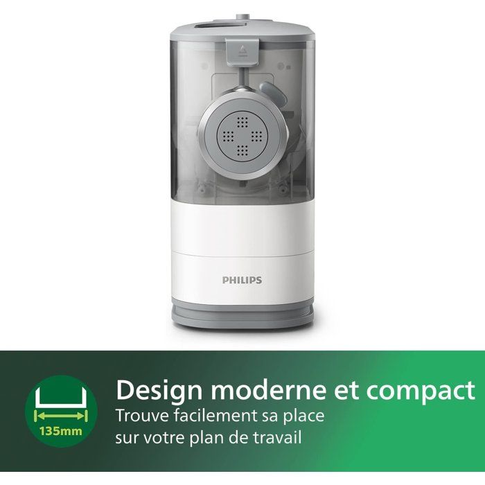 Machine a pâtes fraîches - PHILIPS - HR2345/19 - Série 5000 - 4 formes de disques - 150W - Blanc